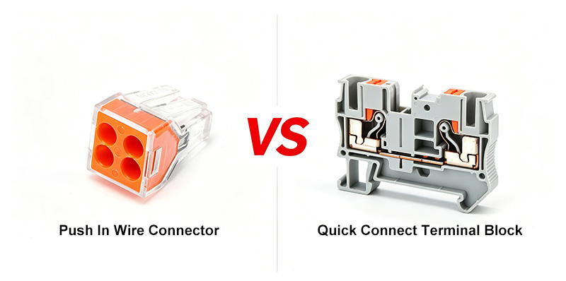 Push-In vs Quick Connect Terminal Block: What’s the Difference?